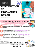 Met562 Chapter 1 Introduction To Ergonomic Design