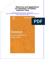 Ebffiledocnew - 179download Full Chapter Deuterium Discovery and Applications in Organic Chemistry 1St Edition Jaemoon Yang PDF