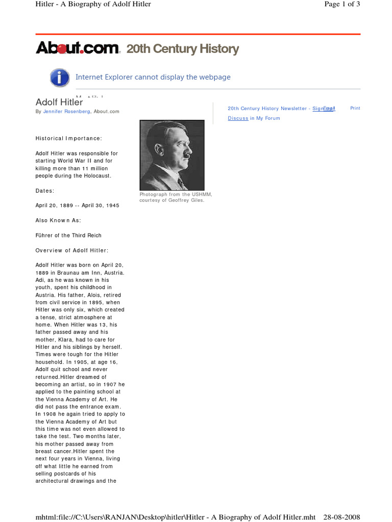 ADOLF HITLER BIOGRAPHY BOOK PDF visual data 7