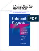 Textbook Endodontic Prognosis Clinical Guide For Optimal Treatment Outcome 1St Edition Nadia Chugal Ebook All Chapter PDF