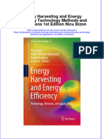 Download textbook Energy Harvesting And Energy Efficiency Technology Methods And Applications 1St Edition Nicu Bizon ebook all chapter pdf 
