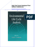 Textbook Environmental Life Cycle Analysis First Edition Ciambrone Ebook All Chapter PDF