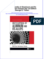 Download pdf Encyclopedia Of Aluminum And Its Alloys Two Volume Set 1St Edition George E Totten ebook full chapter 