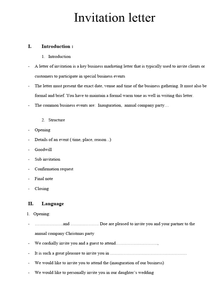 invitation letter 2 | PDF
