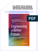 Download textbook Engineering A Better Future Interplay Between Engineering Social Sciences And Innovation Eswaran Subrahmanian ebook all chapter pdf 