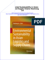 Textbook Environmental Sustainability in Asian Logistics and Supply Chains Xiaohong Liu Ebook All Chapter PDF