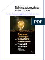 PDF Emerging Challenges and Innovations in Microfinance and Financial Inclusion Michael Oconnor Ebook Full Chapter