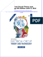 Textbook Electrical Circuit Theory and Technology 6Th Edition John O Bird Ebook All Chapter PDF