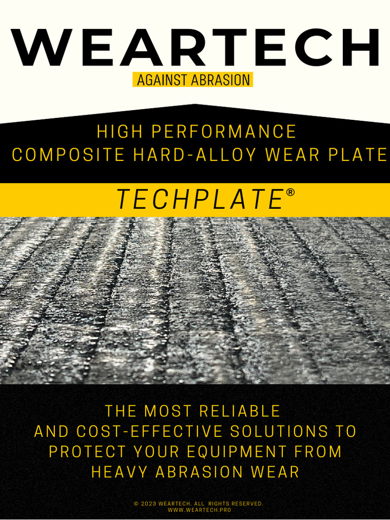 TECHPLATE® Сomposite wear plates ENG | PDF | Wear | Alloy