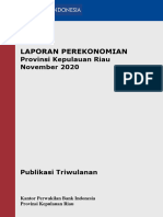 Laporan Perekonomian Provinsi Kepulauan Riau November 2020