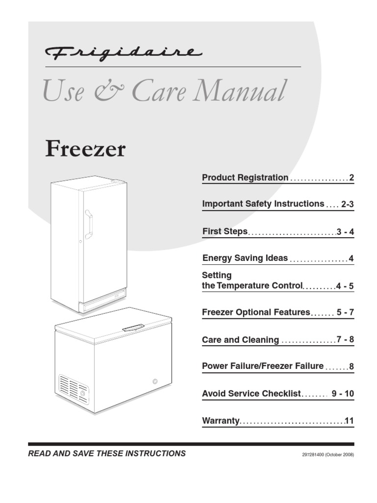 Freezer Use & Care Guide | PDF | Refrigerator | Implied Warranty