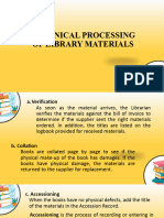 Technical Processing of Library Materials