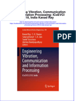 Download textbook Engineering Vibration Communication And Information Processing Icoevci 2018 India Kanad Ray ebook all chapter pdf 