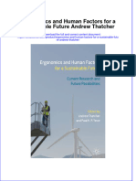 Download textbook Ergonomics And Human Factors For A Sustainable Future Andrew Thatcher ebook all chapter pdf 