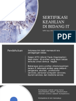 Slide INF405 Pertemuan 5 Sertifikasi Di Bidang IT