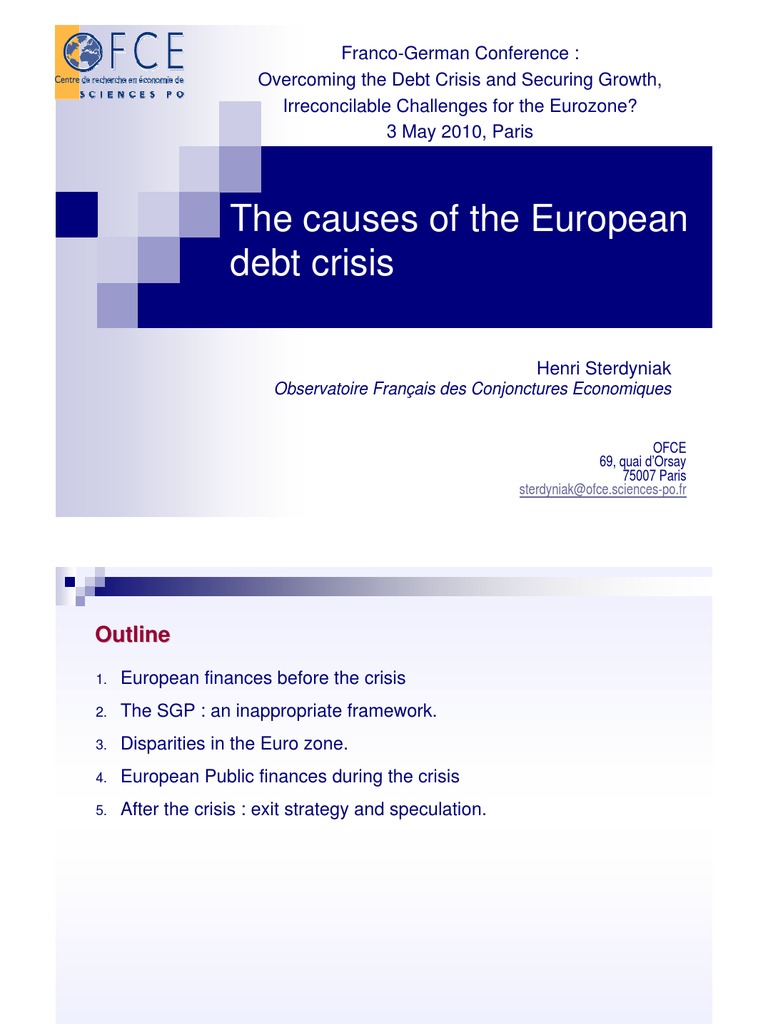 Causes of the European Debt Crisis | PDF | European Debt Crisis ...