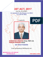 06 07 2022 Cgst Act 2022 by Ghanshyam Upadhyay