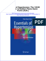 Download textbook Essentials Of Hypertension The 120 80 Paradigm 1St Edition Flavio Danni Fuchs Auth ebook all chapter pdf 