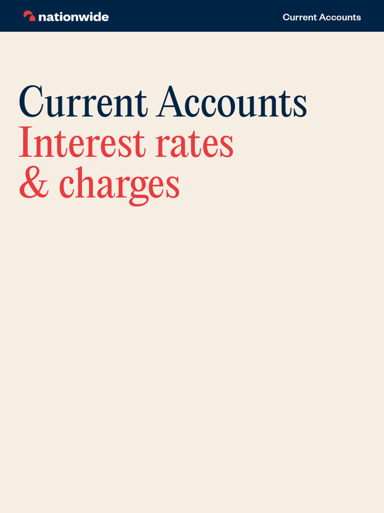 Current Account Interest Rates & Charges | PDF | Cheque | Overdraft
