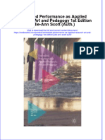 Download textbook Embodied Performance As Applied Research Art And Pedagogy 1St Edition Julie Ann Scott Auth ebook all chapter pdf 