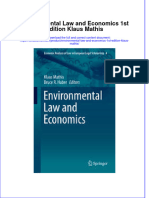 Textbook Environmental Law and Economics 1St Edition Klaus Mathis Ebook All Chapter PDF
