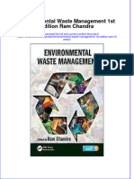 Textbook Environmental Waste Management 1St Edition Ram Chandra Ebook All Chapter PDF
