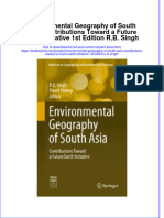 Download textbook Environmental Geography Of South Asia Contributions Toward A Future Earth Initiative 1St Edition R B Singh ebook all chapter pdf 