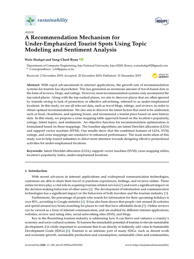 A Recommendation Mechanism For | PDF | Support Vector Machine ...