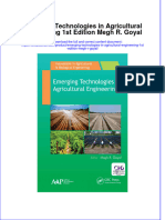 Download textbook Emerging Technologies In Agricultural Engineering 1St Edition Megh R Goyal ebook all chapter pdf 