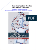 Textbook Emerys Elements of Medical Genetics 15Th Edition Peter D Turnpenny Ebook All Chapter PDF