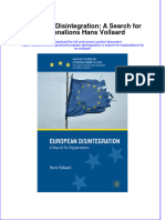 Download textbook European Disintegration A Search For Explanations Hans Vollaard ebook all chapter pdf 