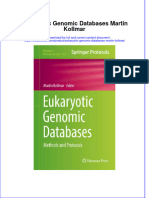 Download textbook Eukaryotic Genomic Databases Martin Kollmar ebook all chapter pdf 