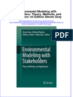 Download textbook Environmental Modeling With Stakeholders Theory Methods And Applications 1St Edition Steven Gray ebook all chapter pdf 