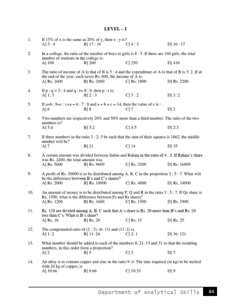 Worksheet of Pea | PDF | Ratio | Litre