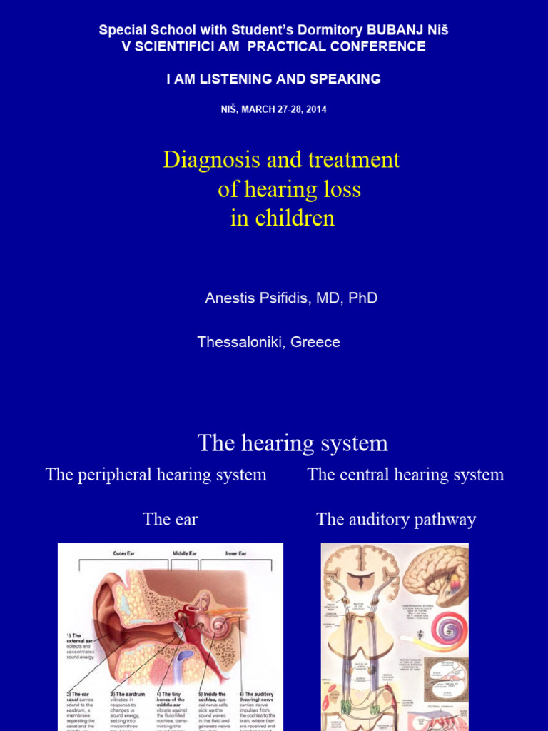 2 Diagnosis and Treatment of Hearing Loss in Children.2 Peifidis | PDF ...