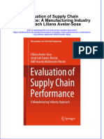 Download textbook Evaluation Of Supply Chain Performance A Manufacturing Industry Approach Liliana Avelar Sosa ebook all chapter pdf 