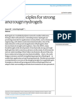 Design principles for strong and tough hydrogels