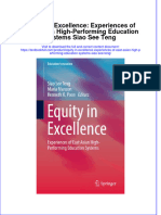 Download textbook Equity In Excellence Experiences Of East Asian High Performing Education Systems Siao See Teng ebook all chapter pdf 