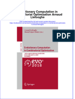 Textbook Evolutionary Computation in Combinatorial Optimization Arnaud Liefooghe Ebook All Chapter PDF