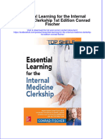 Textbook Essential Learning For The Internal Medicine Clerkship 1St Edition Conrad Fischer Ebook All Chapter PDF