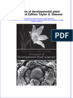 Textbook Essentials of Developmental Plant Anatomy 1St Edition Taylor A Steeves Ebook All Chapter PDF