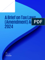 A Brief On Tax Laws (Amendment) Act 2024