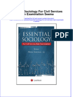 Textbook Essential Sociology For Civil Services Main Examination Seema Ebook All Chapter PDF