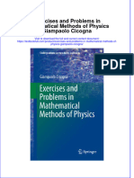 Download textbook Exercises And Problems In Mathematical Methods Of Physics Giampaolo Cicogna ebook all chapter pdf 
