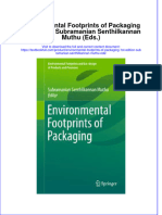 PDF Environmental Footprints of Packaging 1St Edition Subramanian Senthilkannan Muthu Eds Ebook Full Chapter
