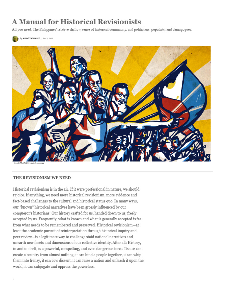 The Need for Historical Revisionism | PDF | Liberal Arts Education
