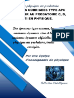 20 Sujets Corrigés de Physique Au Probatoire