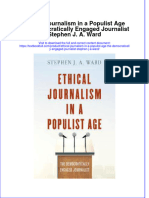 Download textbook Ethical Journalism In A Populist Age The Democratically Engaged Journalist Stephen J A Ward ebook all chapter pdf 
