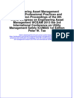 Download textbook Engineering Asset Management Systems Professional Practices And Certification Proceedings Of The 8Th World Congress On Engineering Asset Management Wceam 2013 The 3Rd International Conference On Utili ebook all chapter pdf 