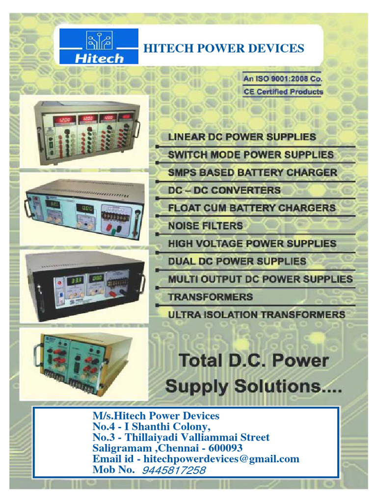 Hitech Power Devices Contact Information | PDF | Career & Growth | Business